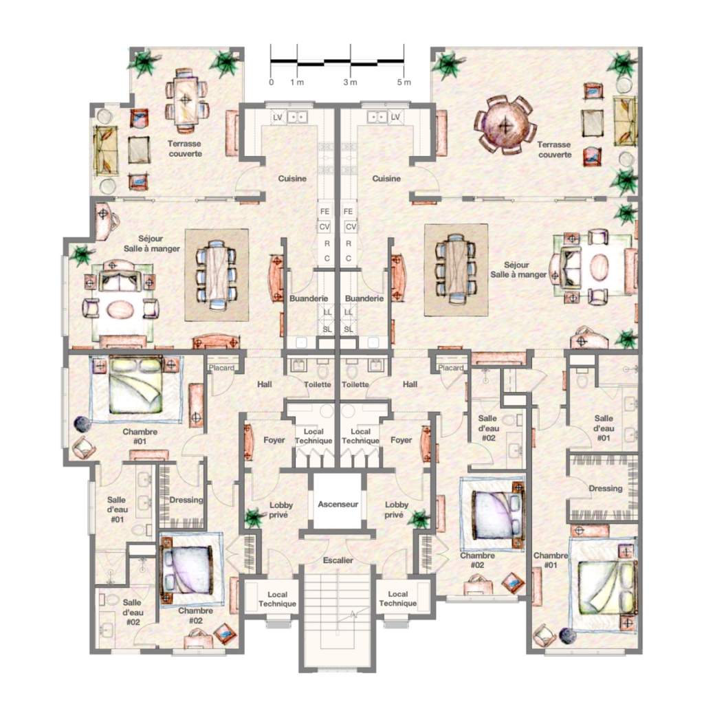 Plan du bien — Branded Residence « Manateanui » – F2 A1